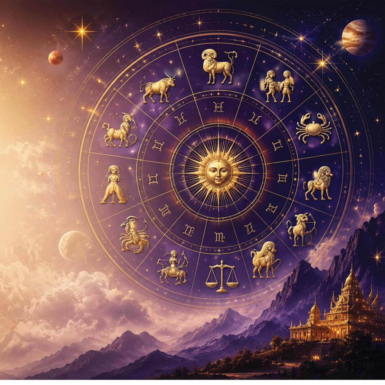 Vedic astrology birth chart reading